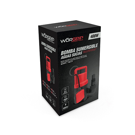 embalaje de la bomba worgrip aguas sucias 400w 02